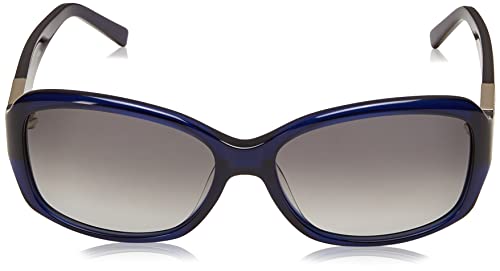 Kate Spade New York Annika/S Rectangular Sunglasses, Navy / Y7 Gray Gradient Lens, 56 mm2