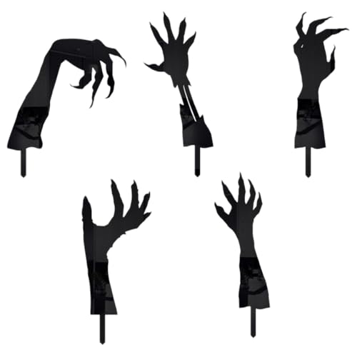 Décorations d'Halloween en acrylique noir de qualité supérieure - 2