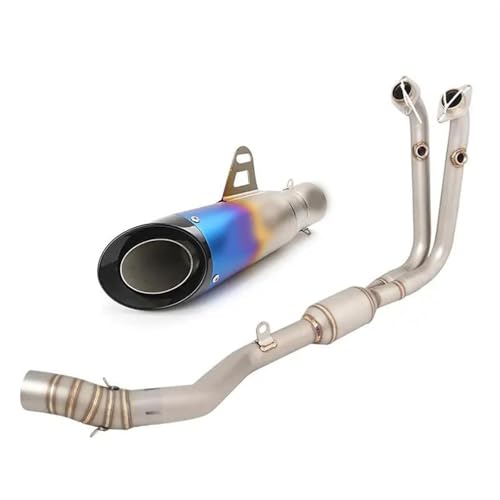 Tubo de escape de motocicleta de 310 mm para CFMOTO NK450 con DB Killer contra ruidos molestos