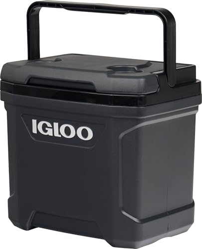 Image of Igloos Cooler Hard-Sided Ice Chest, Insulated Portable Cooler, Heavy-Duty, Leak-Resistant Lid, Lightweight Ergonomic Handle