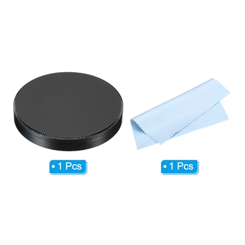 PATIKIL 49mm Lens Cap, Camera Lens Cap Cover Universal Lens Filter Stack Cap Front Metal Protective Case Cover with Cleaning Cloth for Photography Camera Filter - Image 2