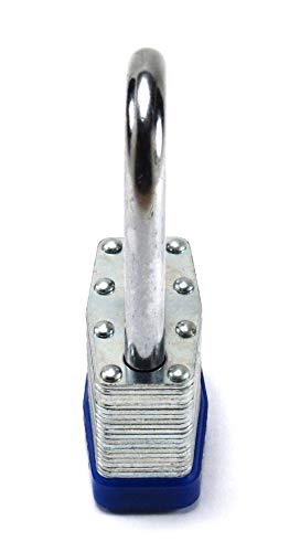 Elitexion Heavy Duty Long Shank Laminated Steel Padlock, Commercial Grade Keyed Alike 2-Inch (Pack of 2) - Thumbnail 5