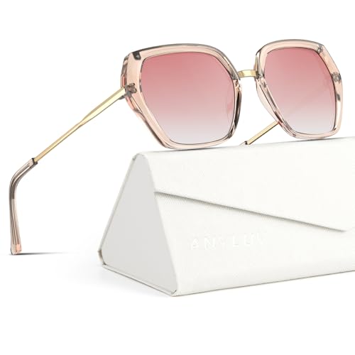 Image of ANYLUV Womens Sunglasses Polarized Sunglasses for Women, Trendy Woman Polarized Ultraviolet Protection Travel