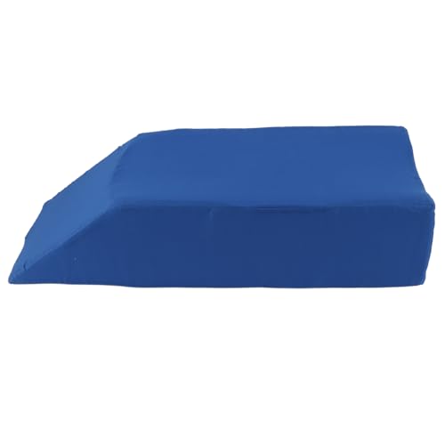 PIXAXOHH Almohada de elevación de piernas para Soporte de extremidades Inferiores, cojín de cuña de Longitud extendida, reposapiés Multifuncional con Comodidad y Funda Lavable (Azul)