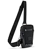 Johnny Urban Sling Bag Femmes Hommes Noir - Lex - Sac à Épaule pour Loisirs, Festivals, Randonnée, Voyage - Pochette pour Téléphone Portable, Clés, Porte-Monnaie - Résistant à l'Eau #4