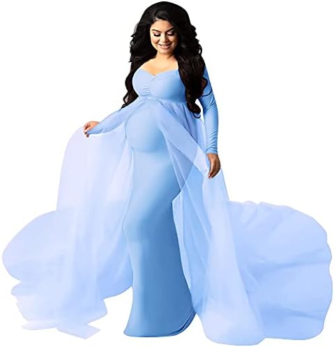 fitted lace wedding dress Maternity Dress For Photoshoot main image 0