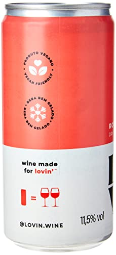 Vinho Rosé Dry em Lata Lovin' Wine, 269 ml (4 unidades) Lovin Merlot