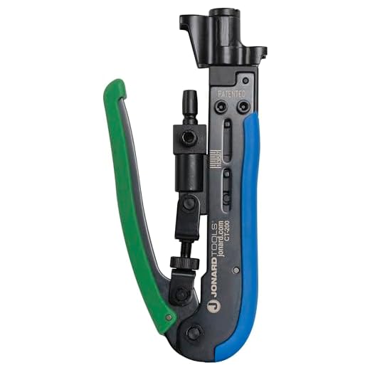 Jonard Tools CT-200, Universal Compression Tool with Dual Head for Coaxial Cable F Connector