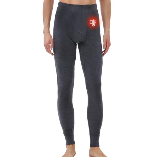 Pantalones de lana merino para hombre Merino Protect capa base pesada de invierno