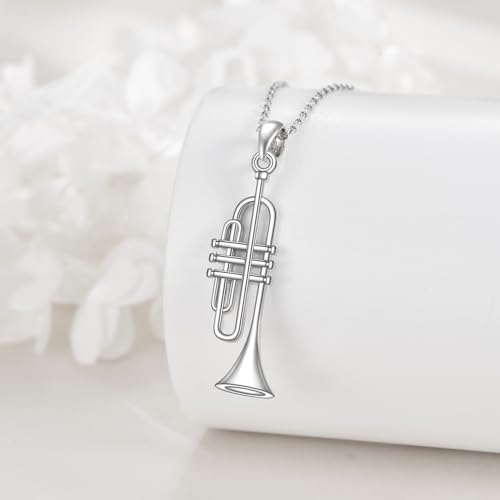 YFN Musical Instrument Necklace Sterling Silver Music Lover Pendant Jewelry Gifts for Women Men2