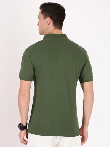 Image of Macroman M-Series Fashion Half Sleeve Polo Core Casual T-Shirt for Men, Cotton Blend, Pack of 1