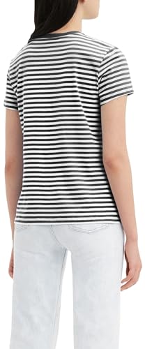 Levi's Damen Perfect Tee Raita Stripe Caviar S – Ansicht 2