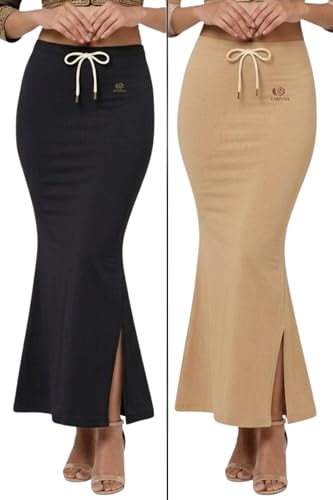 Image of Women's Saree Shapewear - Slim Fit Stretchable Petticoat for Sarees | Comfortable Waistband | Body Shaping Underskirt