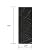 Avant Decor | Sample Tile | Stone Composite Subway Stone Texture Tiles | Peel and Stick Kitchen Backsplash Tiles | Wall Tiles | 4” x 12” | Bex Metro Glossy Noir