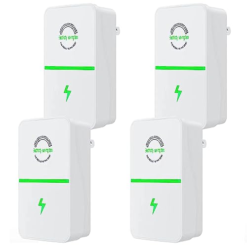 Power Save Energy Saver, 28KW Energiesparer Smart Energy Saver GeräTe Stromsparkasten Haushalts Energiesparer Stromsparbox Stromreduzierer Elektrischer Stromspannungsstabilisator (4 PCS)