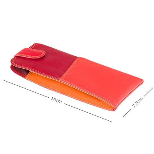 Image of VISCONTI RB106 Soft Leather Eye Glasses Pouch /Sunglasses Case Holder,