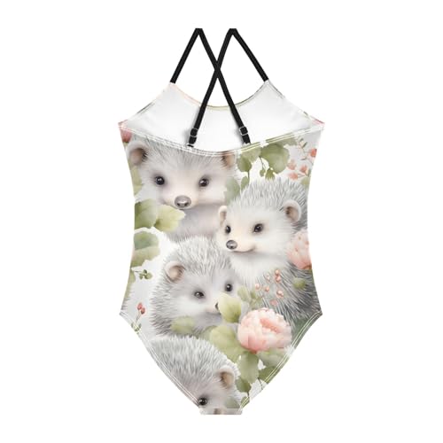 Cute Hedgehog Girls One Piece Swimsuit Beach Swimwear 208576562