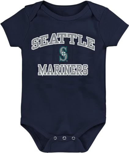Image of Outerstuff MLB Officially Licensed 0-24 Months City Headline Arch Logo Creeper Bodysuit Romper