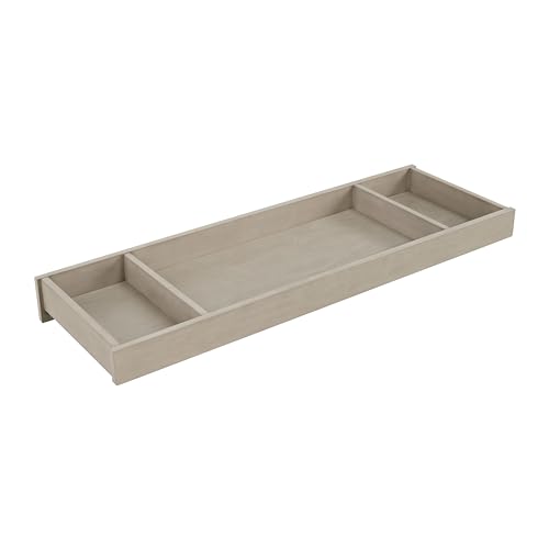 Image of Soho Baby Hampton Premium Changing Topper for 7-Drawer Dresser, Smooth Stone Wash