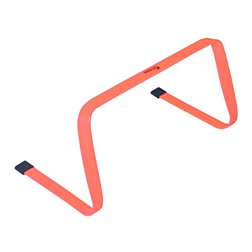 Kosma Pack of 6 Agility Training Fitness Flat Hurdles | Multi-Sport Speed Training Aid with Carry Handle : Size 12 Inch - Color: 3pc Yellow, 3pc orange - Image 6