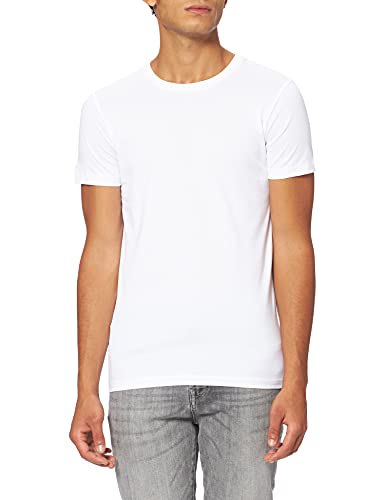 Preisvergleich Produktbild ESPRIT Herren Rundhals Basic T-Shirt, 100 / WHITE-New Version, S