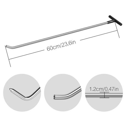 Image of LadyRosian 22PCS Dent Repair Rods Tools Paintless Dent Repair Stainless Steel Kits with S-Hook for Car Auto Body Dents Hail Damage Removal Set