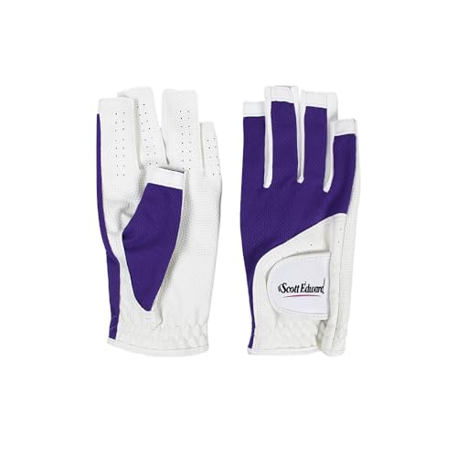 Scott Edward Women's Golf Gloves, Purple, 21, 2 Pack - image 2