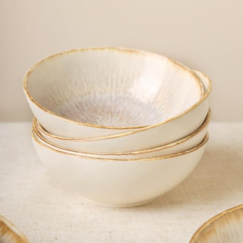 DOMICREVERY Ceramic Dinnerware Sets for 4, 12 pcs Plates and Bowls Sets by DOMIC REVERY - Used condition - Image 6