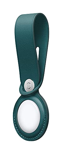 Image of Apple AirTag Leather Loop - Forest Green