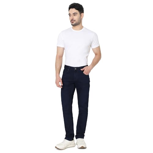 Image of Spykar Men's Slim Fit Low Rise Casual Jeans