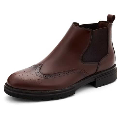 Image of Arkbird Men's Dress Boots Genuine Leather Ankle Boot for Men Classic Casual Oxford Style Footwear