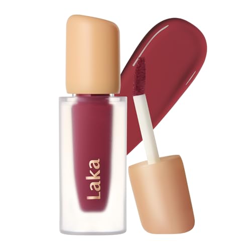 Image of Laka Fruity Glam Tint | Glowing Korean Lip Tint with Hydrating Lightweight Texture | Buildable Color, Non-Sticky High Shine Gloss | K-Beauty Korean Makeup | #189 Buzz, 0.15oz