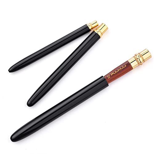 Travel Watercolor Brushes, Fuumuui 3Pcs Plein Air Elegant Sable Water Color Brushes with Pocket Size Leather Pouch Perfect for Watercolor Gouache Ink Painting