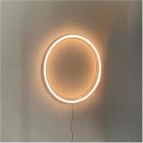Lumières néon décoratives avec cercle lumineux led
