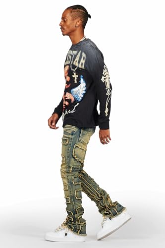 Men's Shake Stacked Flare Jean3