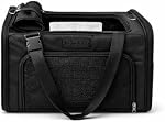 JACKO & CO - Chien Premium & Transporteur de chats jusqu'à 10lbs, TSA Ligne aérienne approuvée avec boucle à bagages, sac de transport pour animaux domestiques, petits chiens, chiots, chatons, fenêtres aérées & Entièrement collapsibles
