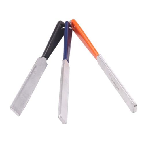 CIMAXIC 1 ギター研磨ヤスリ ノブ レンチ フレット 音楽 道具 ギター サドルナットファイル アコースティックギター用金属ヤスリ ベースナット スロットファイル プラスチック