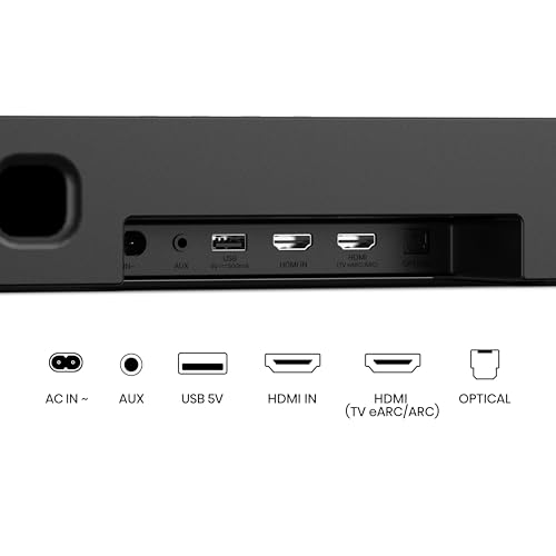Soundbar - HISENSE - AX5140Q - 5.1.4 canali - Dolby Atmos e DTS:X - 520W - Subwoofer wireless e altoparlanti posteriori - HDMI eARC - 14