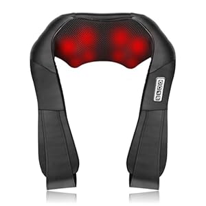 Neck and Shoulder Massager, Neck Massager for Pain Relief Deep Tissue, Deep Kneading Electric Massagers for Home, Office, and Car Use, Back Massager for Women and Men