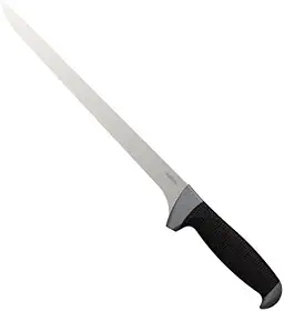 Kershaw Faca de filé de peixe estreita de 24 cm, inclui bainha protetora, faca de filé de pesca para carne
