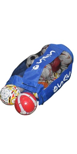Image of SAS SPORTS Football Carry Bag (10-12 Balls) - 2 Strips -Multi -Color (Blue)