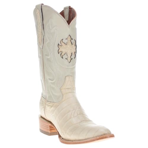 Image of Vaccari Men's Travis Genuine American Alligator Belly Leather Western Cowboy Boots