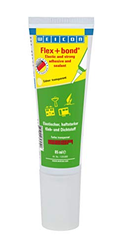 WEICON Flex+bond - transparent/adhésif et produit d'étanchéité / 85 ml/forte adhérence/élastique en permanence Cover