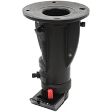Adjustable Cushioned Fifth Wheel Gooseneck Adapter, 12-16In RV 5th Wheel to Gooseneck Adapter C5G1216, Cushioned Trailer Hitch Coupler Towing for Camper RV & Trailers Kingpin Box