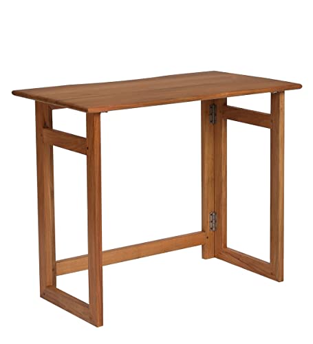 Image of Dawn Riser Solid Wood Folding Study Table Laptop, Computer, Pc, Writing Foldable Desk for Home & Office Space Saving, Easy to Store, Sleek Design Dawnriser Natural Finish, Acacia Wood, DIY Model
