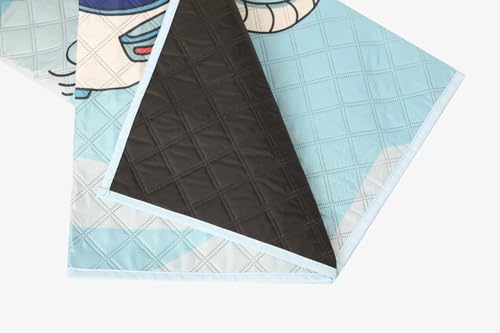 Image of Picnic Blanket Waterproof Camping Mat 200cm Large Beach Picnic Mat with Portable Handy Tote for Travel Sports Home Yoga Park Grass Mat for Baby (Space Pattern)