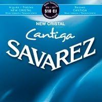 CUERDAS GUITARRA CLASICA - Savarez (510/CJ) New Cristal Cantiga Azul Tension Fuerte (Juego Completo)