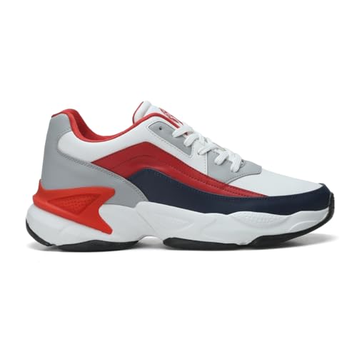 Image of FIELD CARE Fusion Casual Athletic Chunky Stylish Outsole Comfort Lace-Up Sneakers.