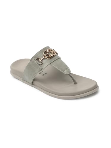 Image of ELLE Women's Flats Thong-Strap Sandals with Equestrian-Style Buckle