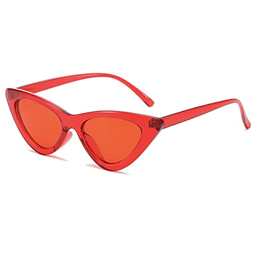 Spacelab Translucent Cat Eye Sunglasses (Red), Medium3